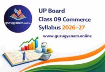 UP Board Class 9 Commerce Syllabus 2025–26 UP Board Class 9 Commerce Syllabus 2025–26