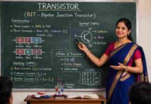 Transistor ( ट्रांजिस्टर ) – संरचना, प्रकार (NPN/PNP), कार्यविधि, Amplifier And Switching Class 12 Physics Transistor